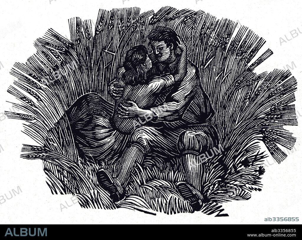 VLADIMIR ANDREEVICH FAVORSKY. Illustration for Poems and Songs by Robert Burns.