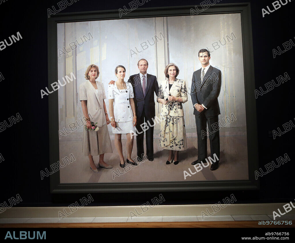 ANTONIO LÓPEZ GARCÍA. Madrid, 12/03/2014. Portrait of the royal family painted by Antonio López. Photo: Ernesto Acute Archdc.