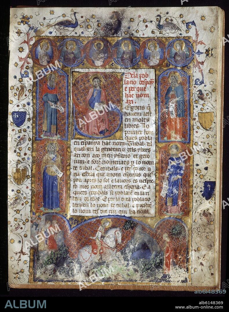 SAN JUAN DE LA PEÑA. CRONICA DELS REIS D'ARAGO E COMTES DE BARNA - SIGLO XIV - MS 2664F6.