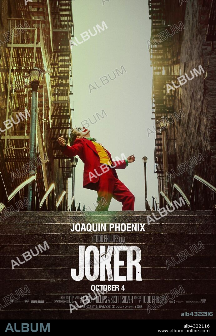 Poster de JOKER, 2019, dirigida por TODD PHILLIPS. Copyright DC COMICS/DC ENTERTAINMENT.