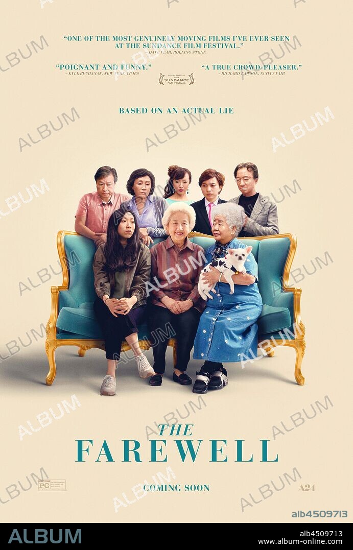 Affiche de L'ADIEU, 2019 (THE FAREWELL), réalisé par LULU WANG. Copyright BIG BEACH FILMS.