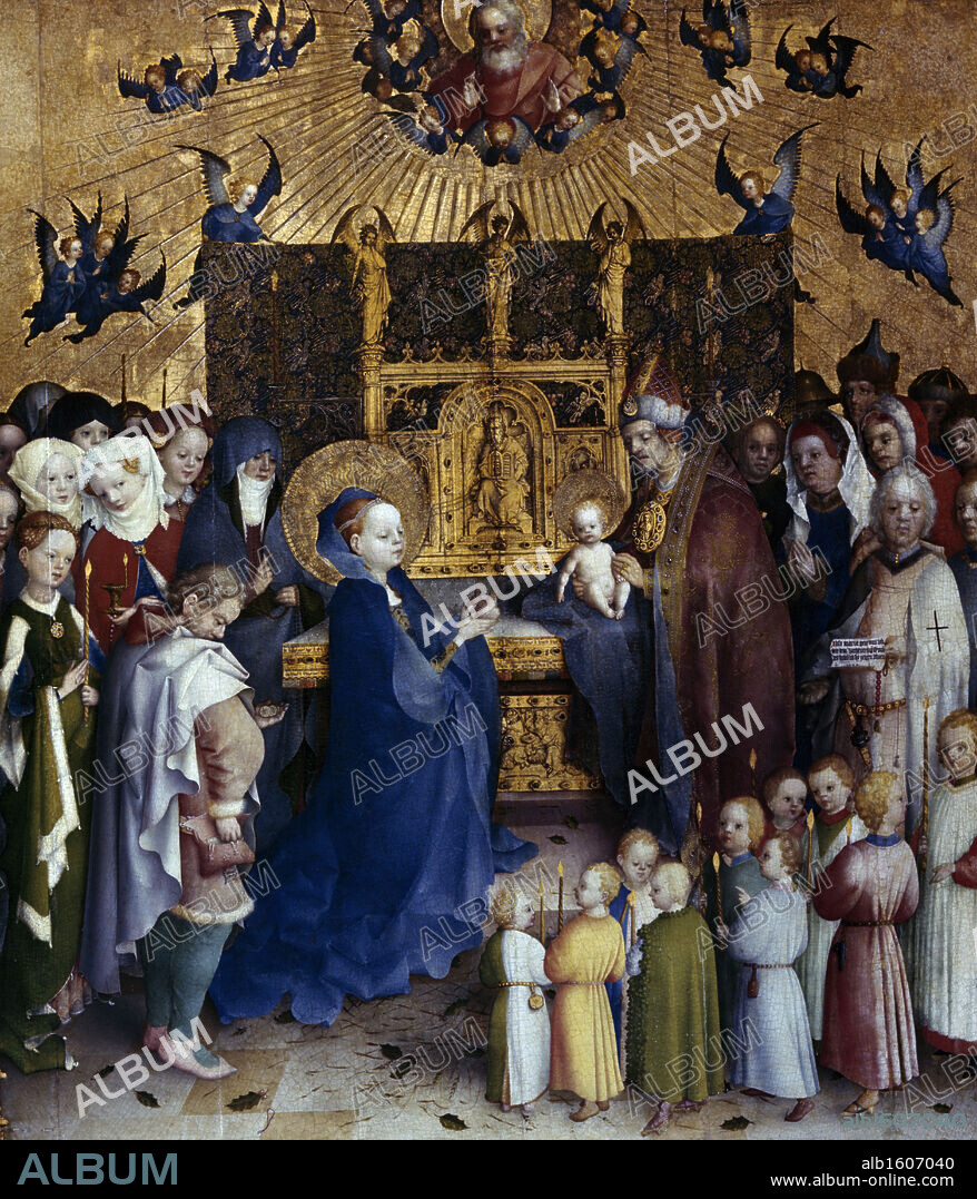 STEFAN LOCHNER. Presentation of Christ in the Temple by Stephan Lochner, (1400-1451).