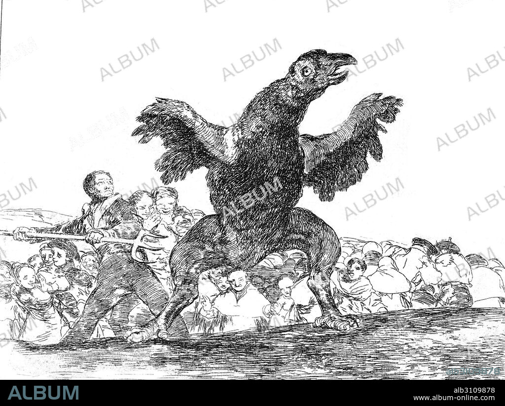 FRANCISCO DE GOYA. Desastre Nº 76: El Buitre carnívoro.