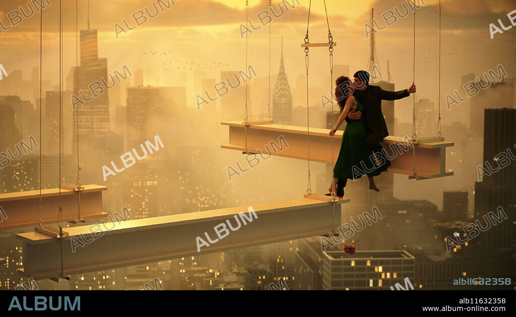 ADAM DRIVER et NATHALIE EMMANUEL dans MEGALOPOLIS, 2024, réalisé par FRANCIS FORD COPPOLA. Copyright AMERICAN ZOETROPE.