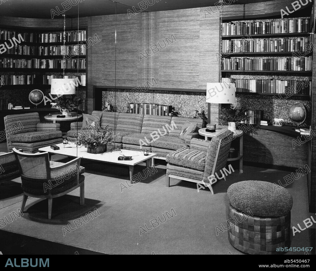 US interior decorator Melanie Kahane has designed studies for some of her country's prominent citizens - President Eisenhower, Governor Adlai Stevenson, actress and author Ilka Chase. July 10, 1953.
