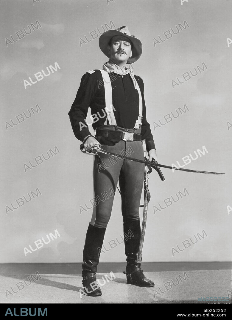 JOHN WAYNE en RIO GRANDE, 1950, dirigida por JOHN FORD. Copyright REPUBLIC PICTURES.