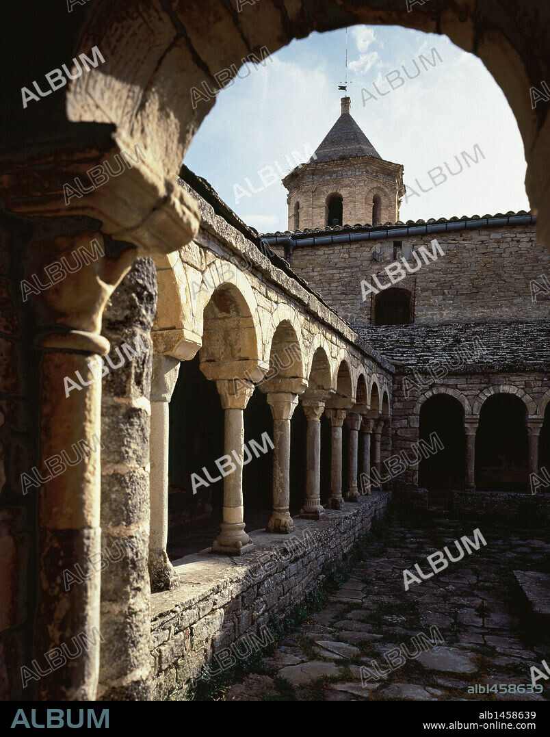 Romanesque. Spain. 12th century. Cloister of the Cathedral of St. Vincent. Roda de Isabena. Aragon.