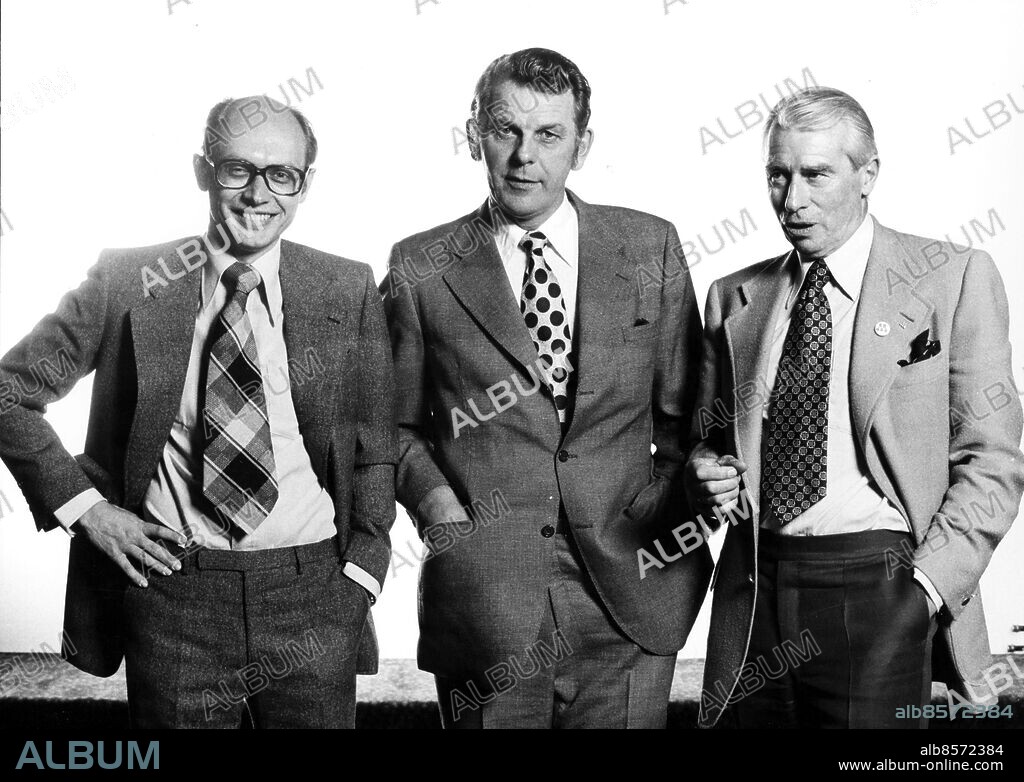 Per Ahlmark Thorbjörn Fälldin Gösta Bohman 1976. (c) Urban Brådhe / Sydsvenskan /IBL Bildbyrå.