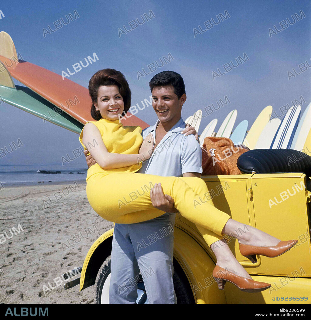 ANNETTE FUNICELLO and FRANKIE AVALON in BEACH PARTY, 1963, directed by WILLIAM ASHER. Copyright AMERICAN INTERNATIONAL PICTURES.
