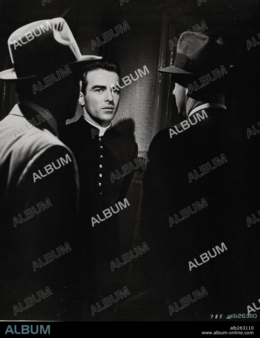 MONTGOMERY CLIFT in I CONFESS, 1953, unter der Regie von ALFRED HITCHCOCK. Copyright WARNER BROTHERS.