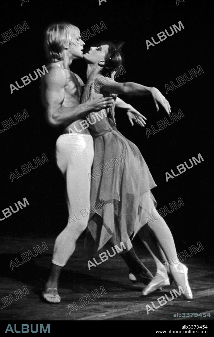 ANONYMOUS. Maya Plisetskaya and Alexander Godunov in the Ballet The Death of the Rose by Gustav Mahler.
