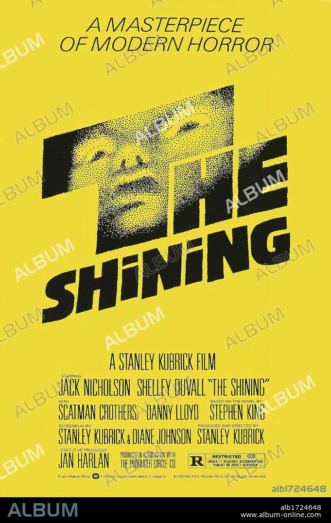 Poster de EL RESPLANDOR, 1980 (THE SHINING), dirigida por STANLEY KUBRICK. Copyright WARNER BROTHERS.