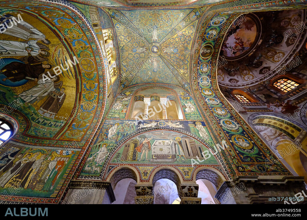 The Basilica of San Vitale, UNESCO World Heritage Site, Ravenna, Emilia-Romagna, Italy, Europe.