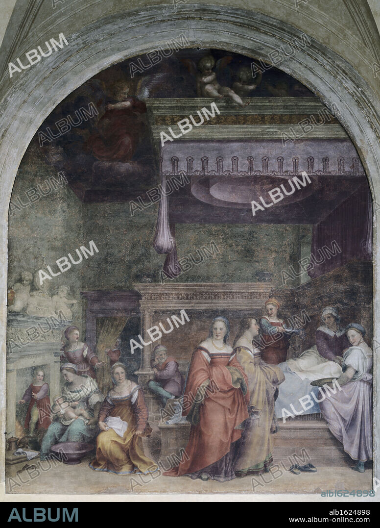 Nativity Of Mary   Andrea del Sarto(1486-1530 Italian)  S.S. Annunziata, Florence, Italy.
