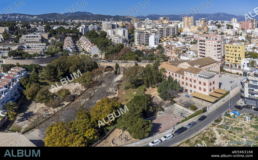 Mata de Jonc school, and Parc Sagrat Cor, Palma Mallorca, Balearic Islands, Spain.