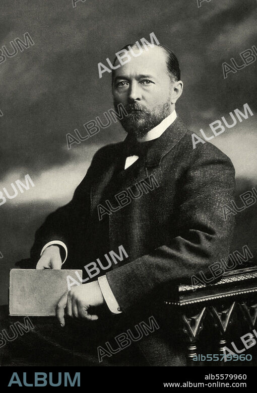 von Behring, Emil Adolf ; German physiologist; awarded the first Nobel Prize Winner for Medicine or Physiology in 1901; 15.3.1854 - 31.3.1917. Portrait, c.1905.