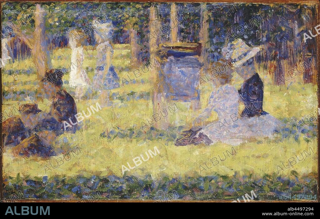 GEORGES PIERRE SEURAT. Study for La Grande Jatte.