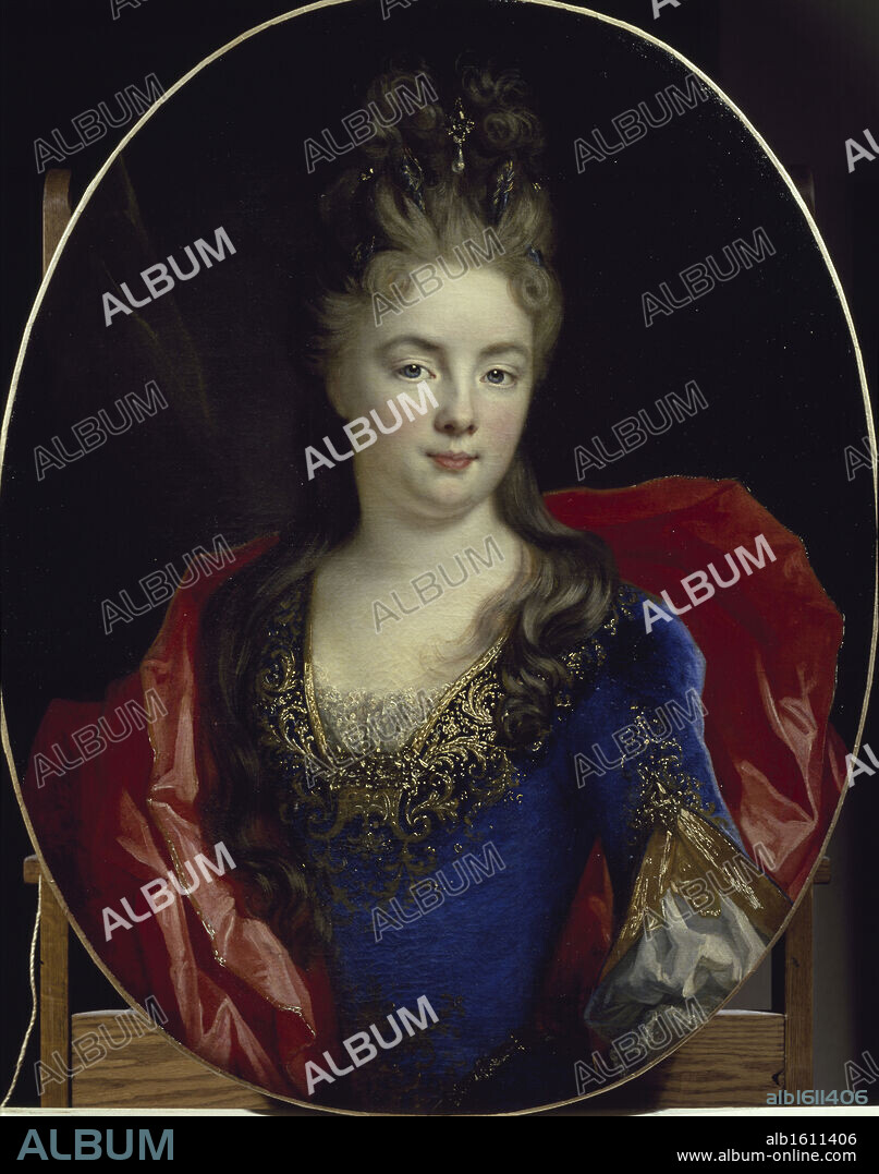 NICOLAS DE LARGILLIERE. Portrait of the Princess of Rohan by Nicholas de Largilliere, 1695, (1656-1746), France, Rouen, Musee des Beaux-Arts.