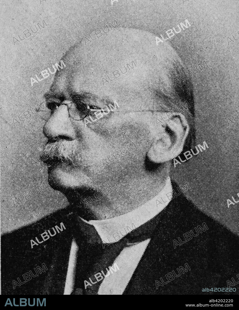 Adolph Wagner, 1835-1917, was a German economist and politician, a leading Kathedersozialist (academic socialist) and public finance scholar and advocate of agrarianism, reproduction photo from the year 1895, digital improved.