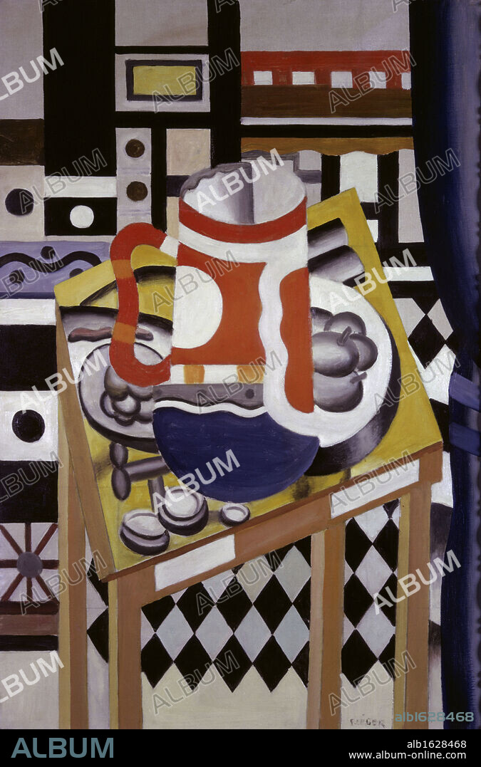 FERNAND LÉGER. Still Life With Tankard by Fernand Leger, 1921, 1881-1955, UK, London, Tate Gallery.