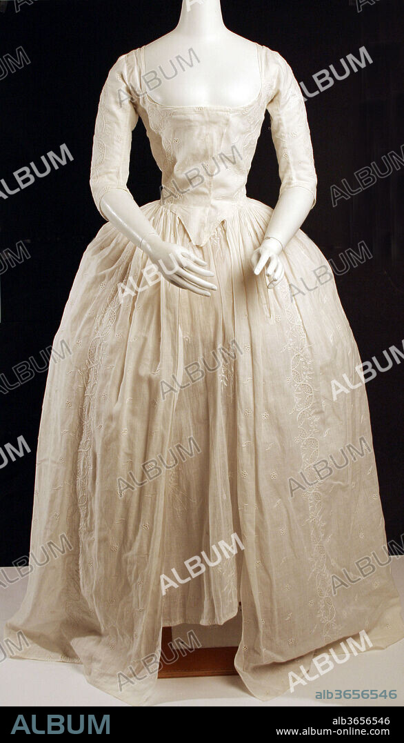Robe à l'Anglaise. Culture: British. Date: ca. 1780.