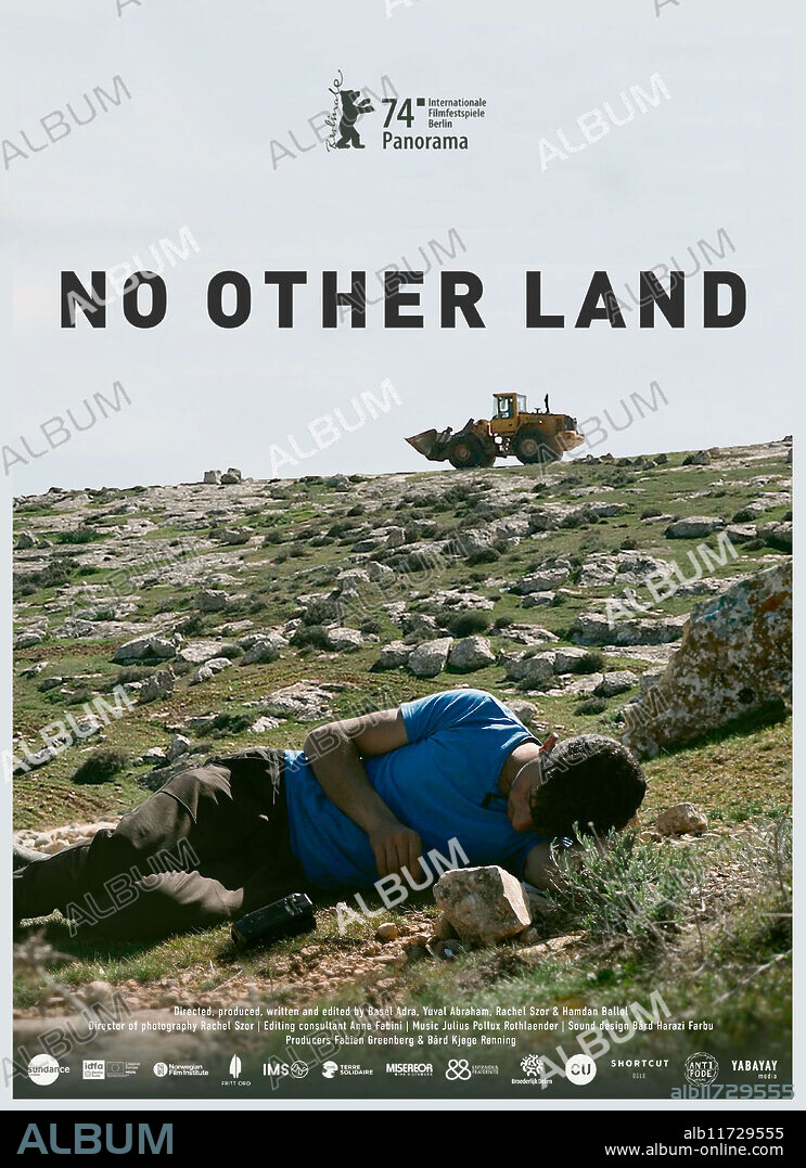 Poster of NO OTHER LAND, 2024, directed by BASEL ADRA, HAMDAN BALLAL, RACHEL SZOR and YUVAL ABRAHAM. Copyright Yabayay Media / Antipode Films.