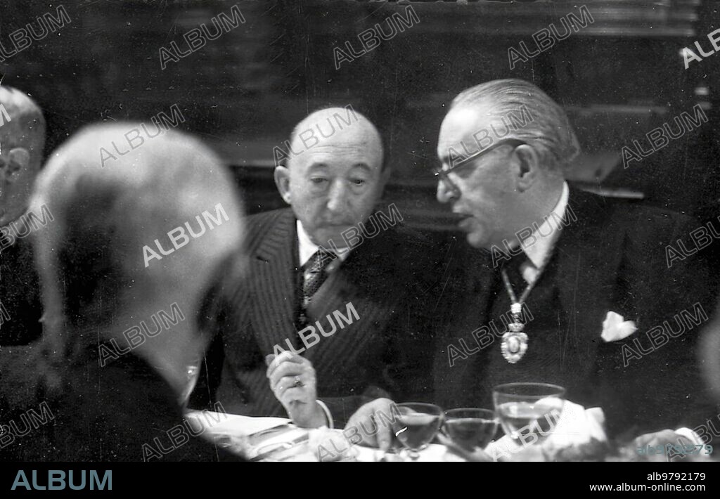1959. Mr. Wenceslao Fernández Flórez and Mr. Gregorio Marañón.