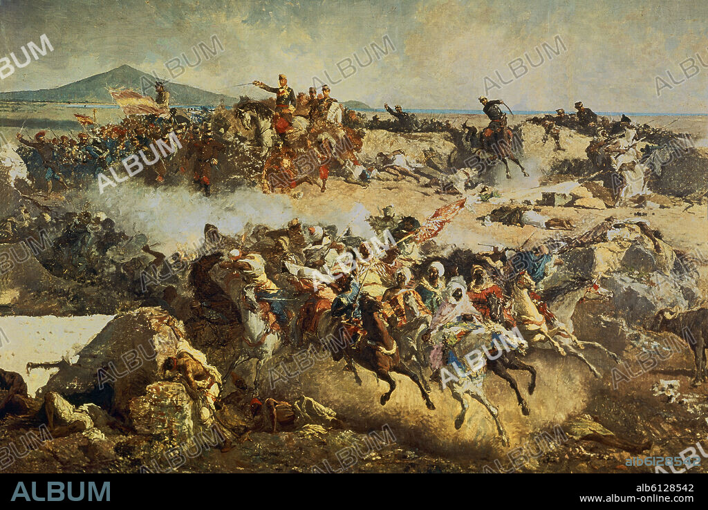 MARIANO FORTUNY Y MARSAL (1838-1874). LA BATALLA DE TETUAN EL 2 DE FEBRERO DE 1860 - DETALLE - SIGLO XIX - Conj nº 4363.