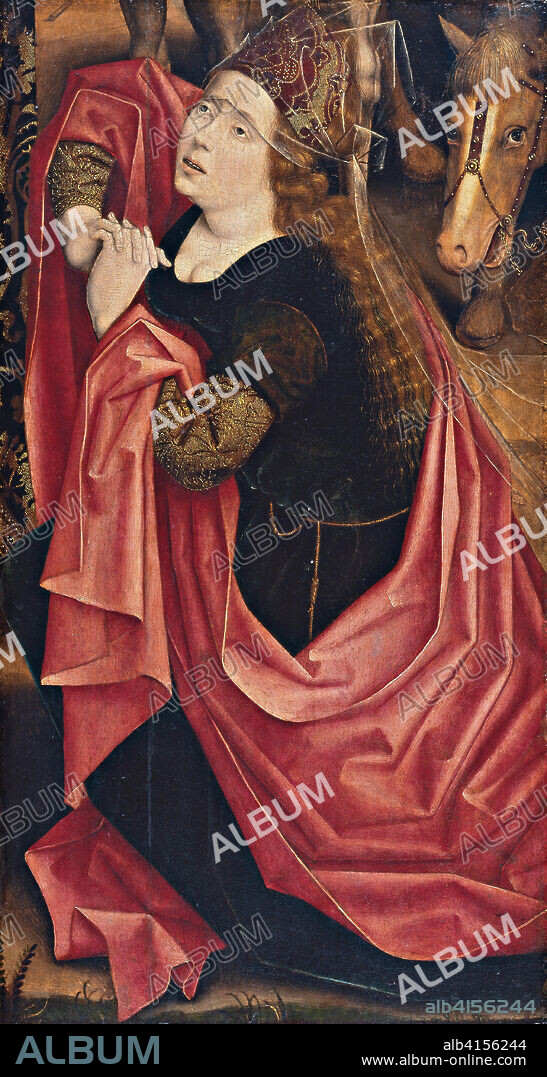 DERICK BAEGERT IL VECCHIO. Derick Baegert ((?), ca. 1440 - Wesel, ca. 1515). Mary Magdalen (1477 - 1478). Oil on panel. 80 x 42.3 cm.