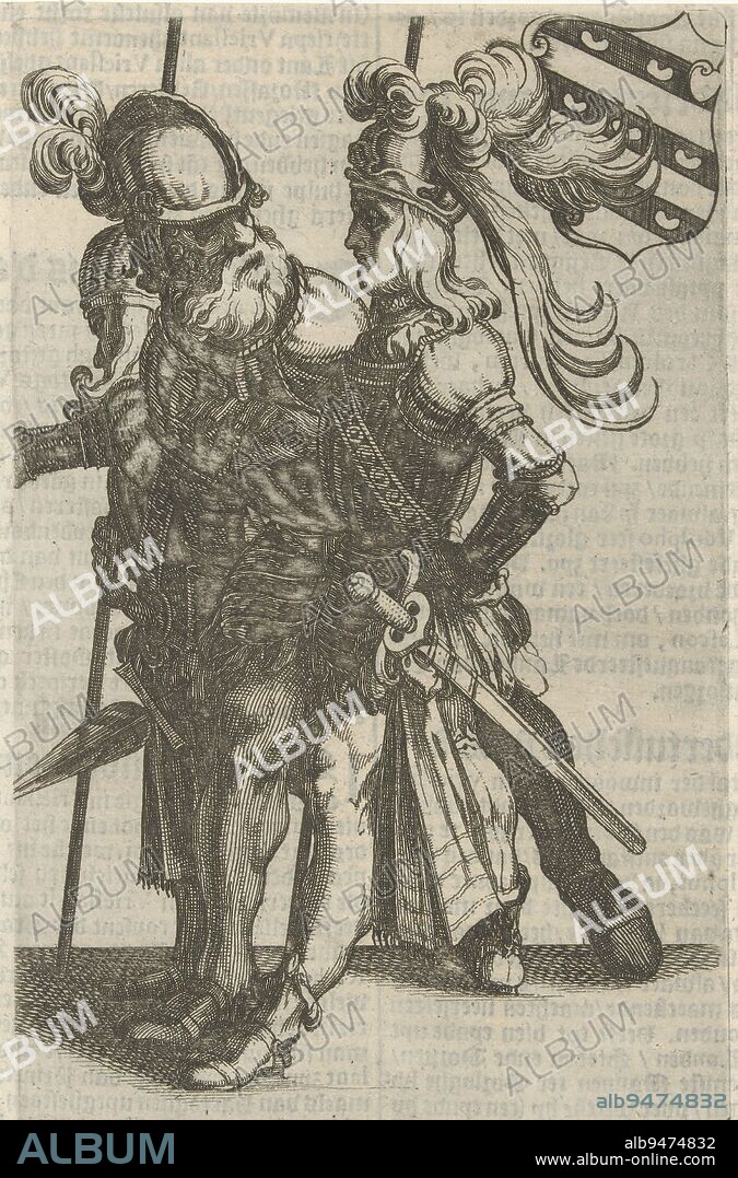 Udolf Haron Udolphus Haron angariae domitor Frisian rulers , print maker: Simon Frisius, publisher: Jan Lamrinck, print maker: Northern Netherlands, publisher: Franeker, 1622, paper, etching, letterpress printing, h 165 mm × w 101 mm.