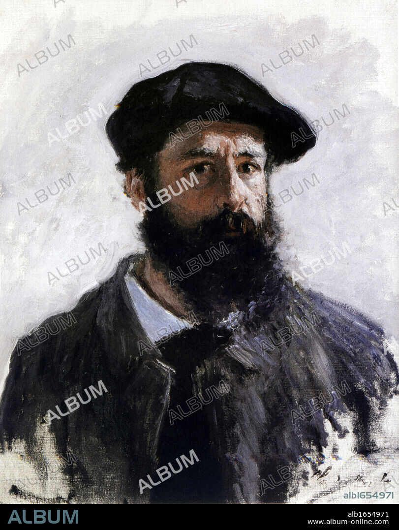 Claude Monet (1840-1926) French Impressionist painter. Self-portrait in Beret 1886.