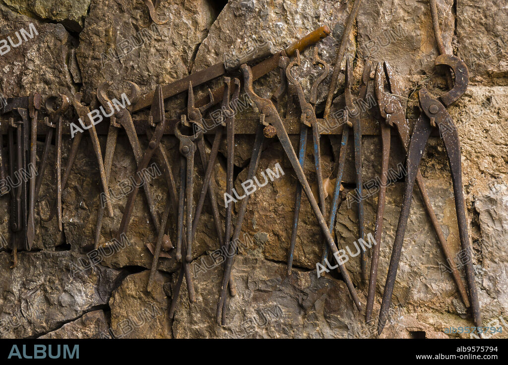 herreria, Sa granja, casa museo, municipio de Esporlas,Mallorca, balearic islands, spain, europe.