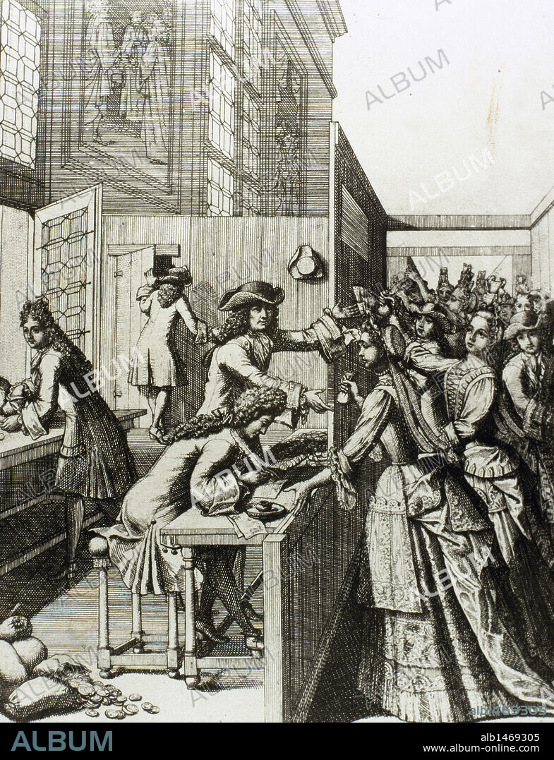 HISTORIA DE FRANCIA (SIGLO XVIII). TRIBUTOS AL REY. "PAGO DE IMPUESTOS DEL PUEBLO DE FRANCIA". Grabado satírico de la época.