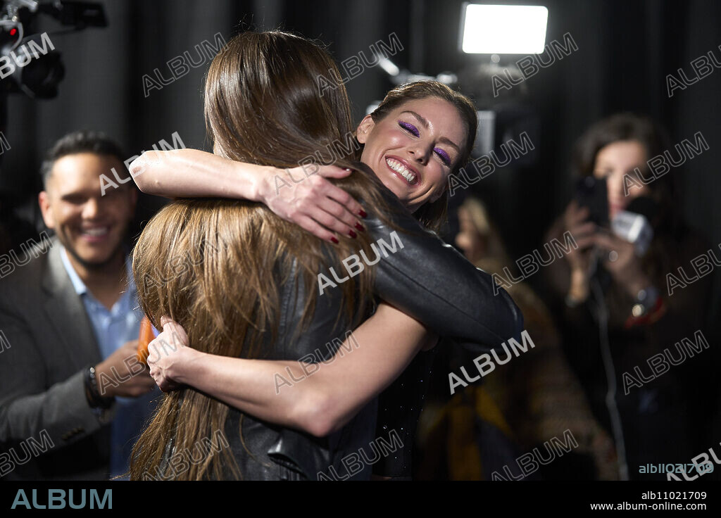 Olivia Palermo, Mafalda-Cecilia von Saxe-Coburg-Gotha aka Ona Mafalda attends Olivia Palermo x Scalpers exclusive collection presentation at Conde de Bornos Palace on November 30, 2023 in Madrid, Spain.