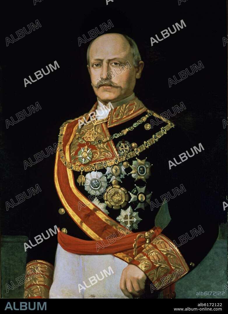 JOSE MARIA GALVAN CANDELA (1837-1899). FRANCISCO SERRANO Y DOMINGUEZ, DUQUE DE LA TORRE (1810/1885) - DECIMO PRESIDENTE DEL SENADO - SIGLO XIX.