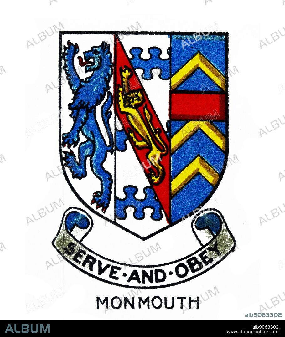 Emblem dated 1938 for Monmouth School is an HMC boys' boarding and day school in Monmouth, Monmouthshire in south east Wales. It was founded in 1614 by William Jones. It is run as a trust, the William Jones's Schools Foundation, by the Worshipful Company of Haberdashers, one of the Livery Companie.