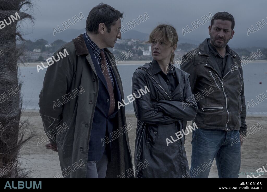 ANTONIO GARRIDO, CARMELO GOMEZ y MARTA LARRALDE en LA PLAYA DE LOS AHOGADOS, 2015, dirigida por GERARDO HERRERO. Copyright FORESTA FILMS / DURAN, ALFONSO.