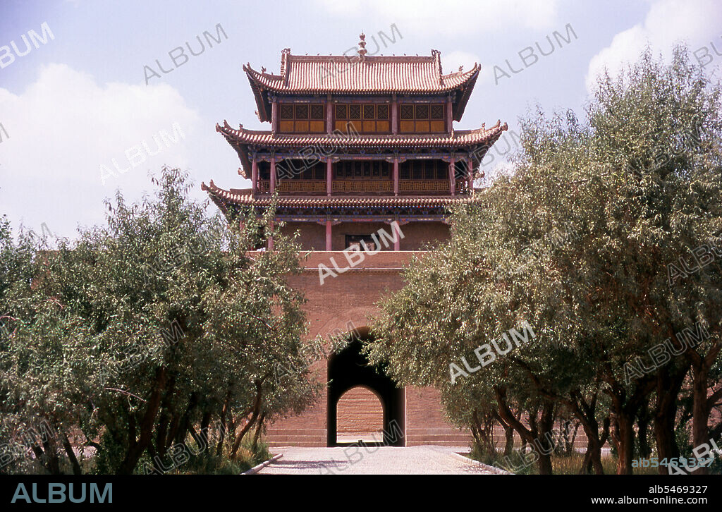 Jiayuguan, the ‘First and Greatest Pass under Heaven’, was completed in 1372 on the orders of Zhu Yuanzhang, the first Ming Emperor (1368-98), to mark the end of the Ming Great Wall. It was also the very limits of Chinese civilisation, and the beginnings of the outer ‘barbarian’ lands. For centuries the fort was not just of strategic importance to Han Chinese, but of cultural significance as well. This was the last civilised place before the outer darkness, those proceeding beyond, whether disgraced officials or criminals, faced a life of exile among nomadic strangers. Jiayuguan or Jiayu Pass (literally 'Excellent Valley Pass') is the first pass at the west end of the Great Wall of China, near the city of Jiayuguan in Gansu province.