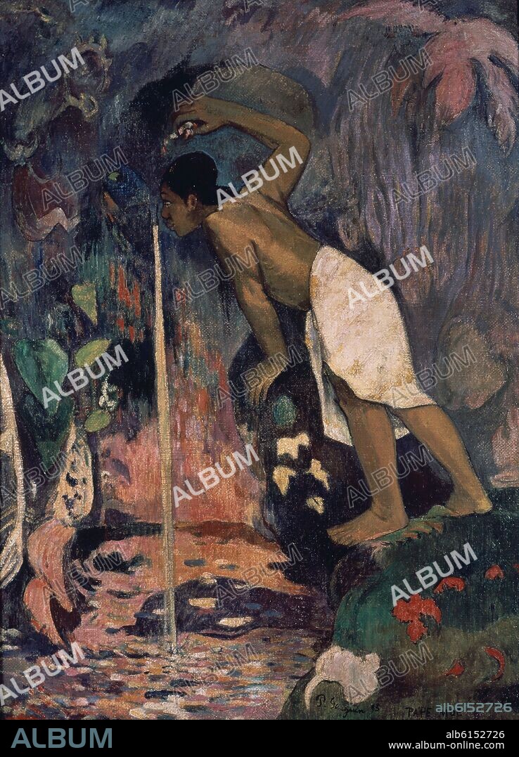 PAUL GAUGUIN. PAPE MOE - AGUA MISTERIOSA - MISTERIOUS SOURCE - 1893 - OLEO/LIENZO.