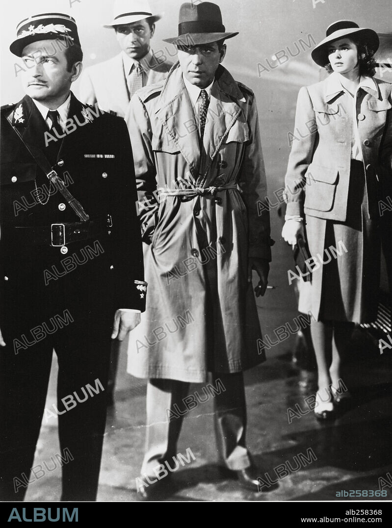 HUMPHREY BOGART und INGRID BERGMAN in CASABLANCA, 1942, unter der Regie von MICHAEL CURTIZ. Copyright WARNER BROTHERS.