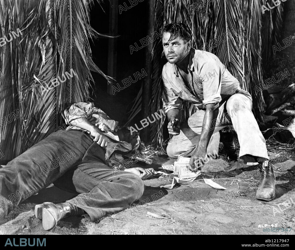 GLENN FORD in APPOINTMENT IN HONDURAS, 1953, directed by JACQUES TOURNEUR. Copyright RKO.