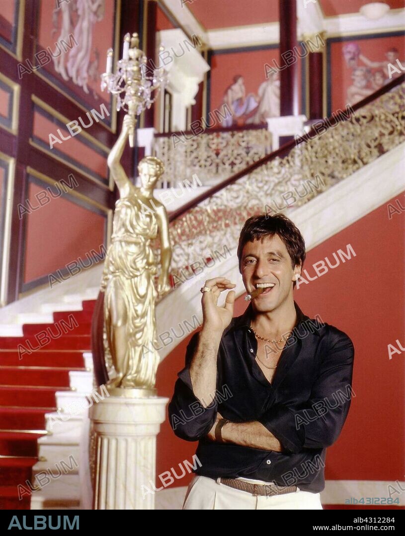 AL PACINO dans LE BALAFR, 1983 (SCARFACE), réalisé par BRIAN DE PALMA. Copyright UNIVERSAL PICTURES.