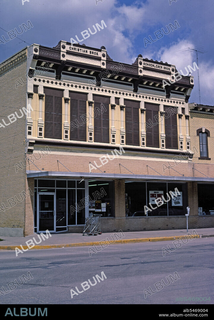 1980s America -  Grocery store, Rock Port, Missouri 1982.