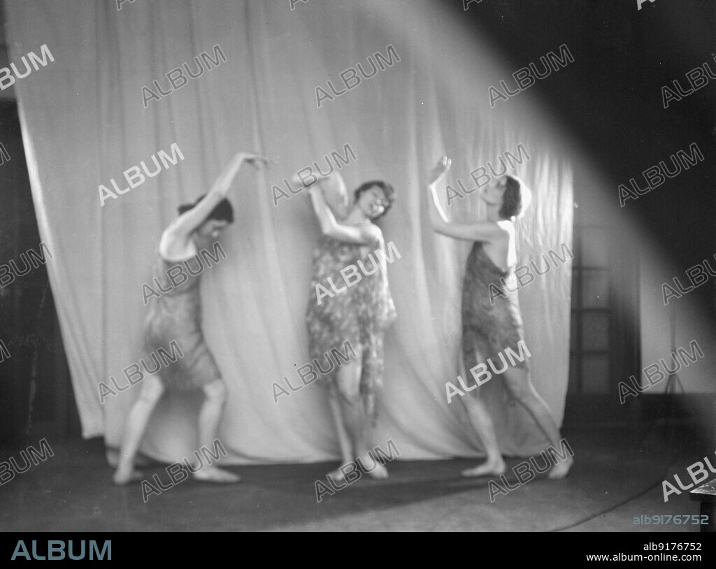 ARNOLD GENTHE. Elizabeth Duncan dancers and children, 1932.