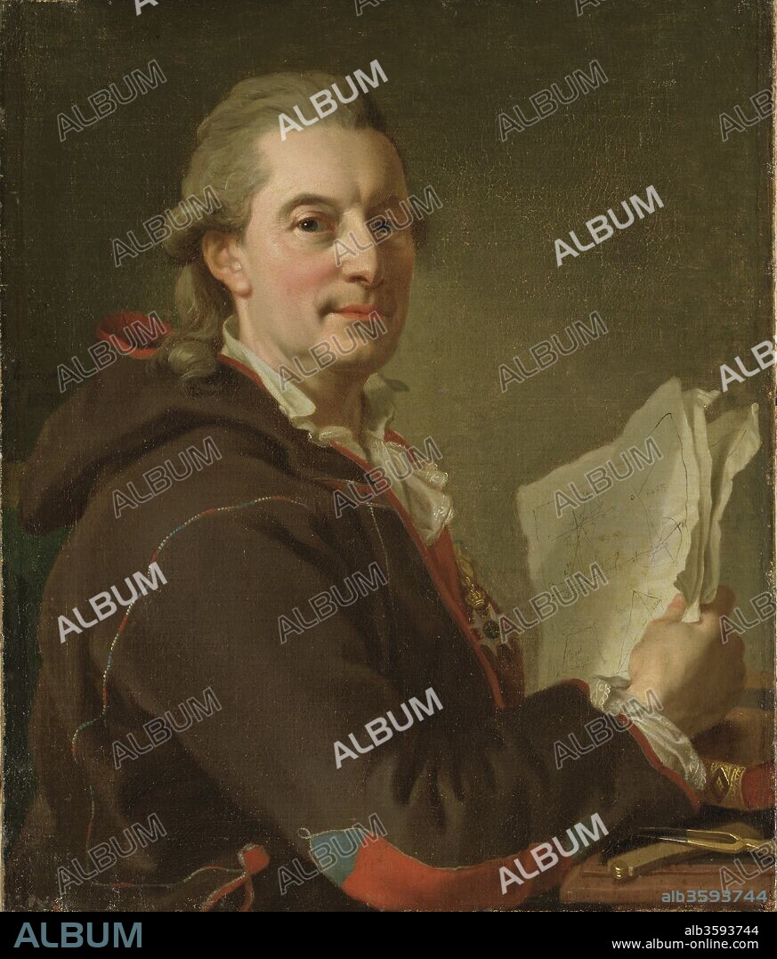 PASCH, LORENZ, THE YOUNGER. Portrait of Fredrik Henrik af Chapman (1721-1808).