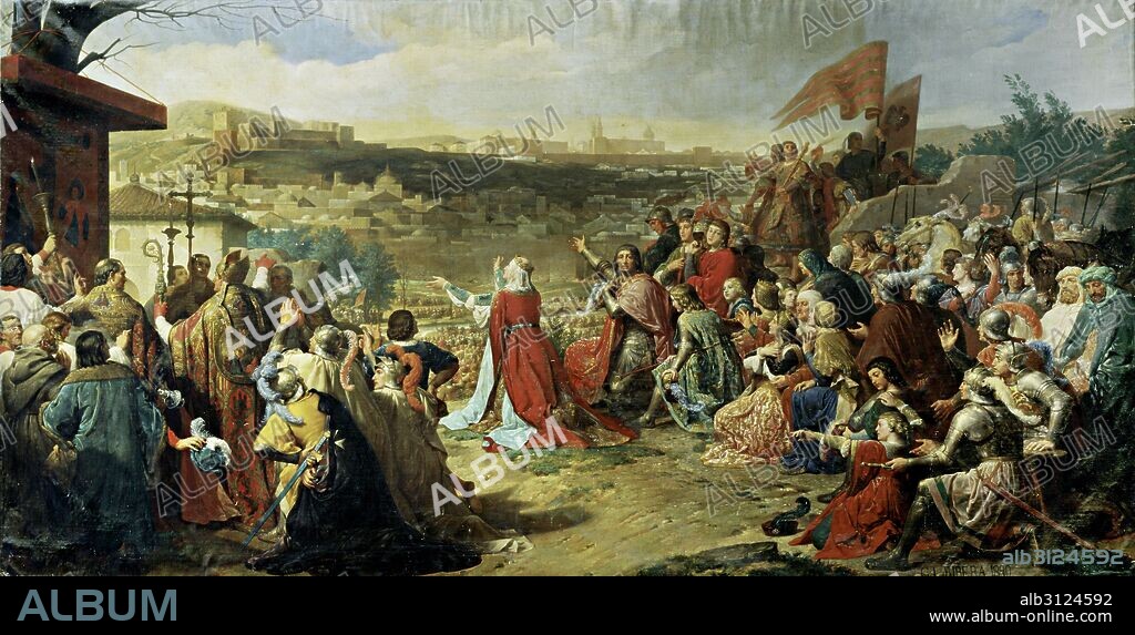 Carlos Luis de Ribera y Fieve / 'La toma de Granada', 1890.