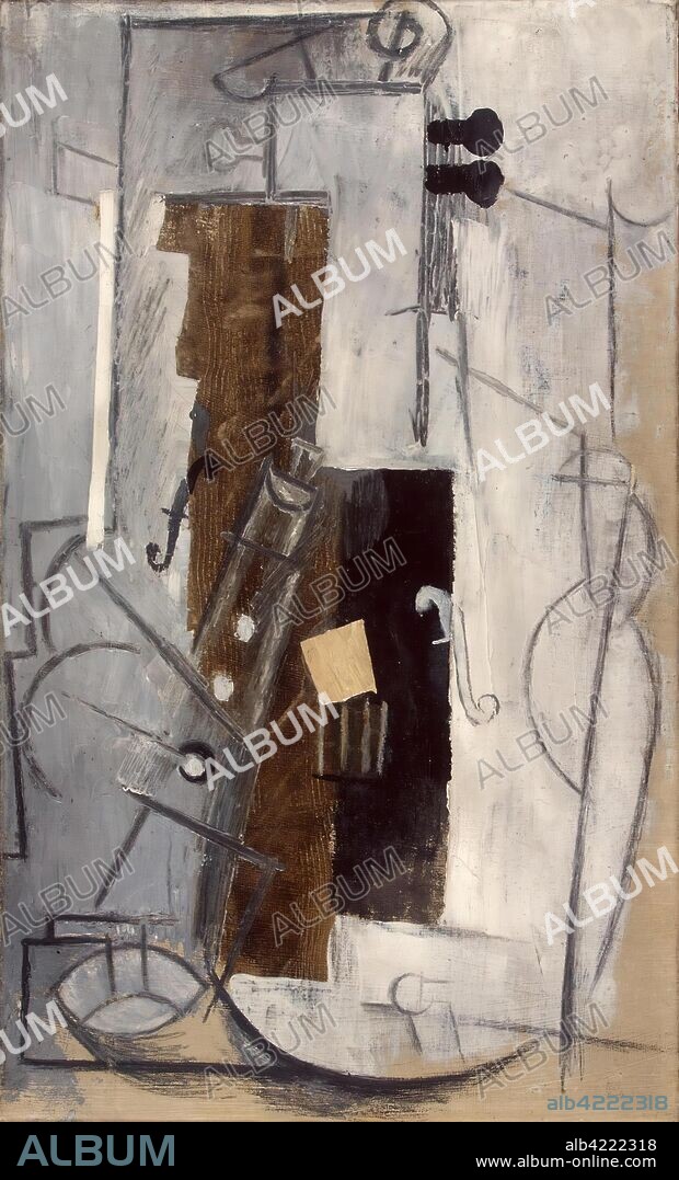 PABLO PICASSO. 'Tenor and Violin'. France, 1913. Dimensions: 55,3x33 cm.