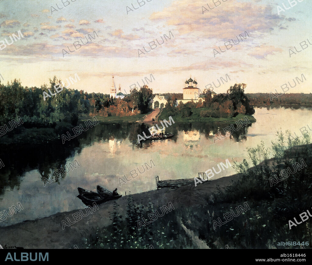 Evening Bells   1892  Isaak Il'ic Levitan (1860-1900 Russian)  Oil on canvas  Tretyakov Gallery, Moscow, Russia.