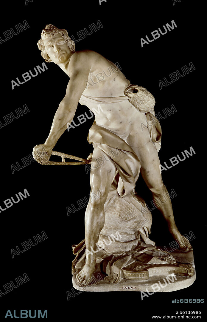 GIAN LORENZO BERNINI. DAVID - 1623 - MARMOL - BARROCO ITALIANO.
