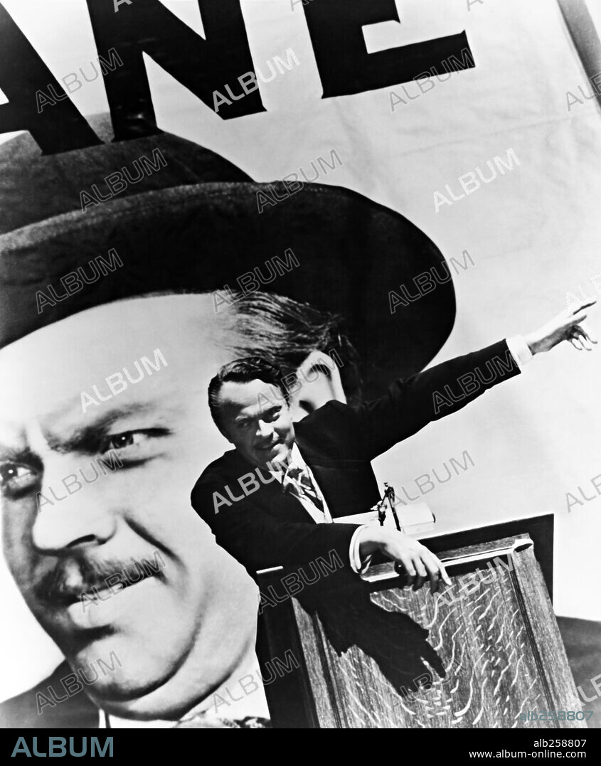 ORSON WELLES en CIUDADANO KANE, 1941 (CITIZEN KANE), dirigida por ORSON WELLES. Copyright RKO.